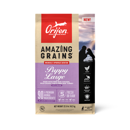 Orijen puppy large feeding guide top